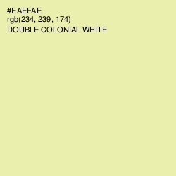 #EAEFAE - Double Colonial White Color Image